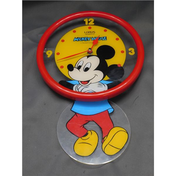 Mickey Mouse Lorus Quartz Wall Clock