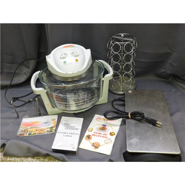 Lot of 3 FlavorWave Oven, Keurig Cup Tree and Toasters Hot Plate Lot of 3 FlavorWave Oven, Keurig Cup Tree and Toasters Hot Plate