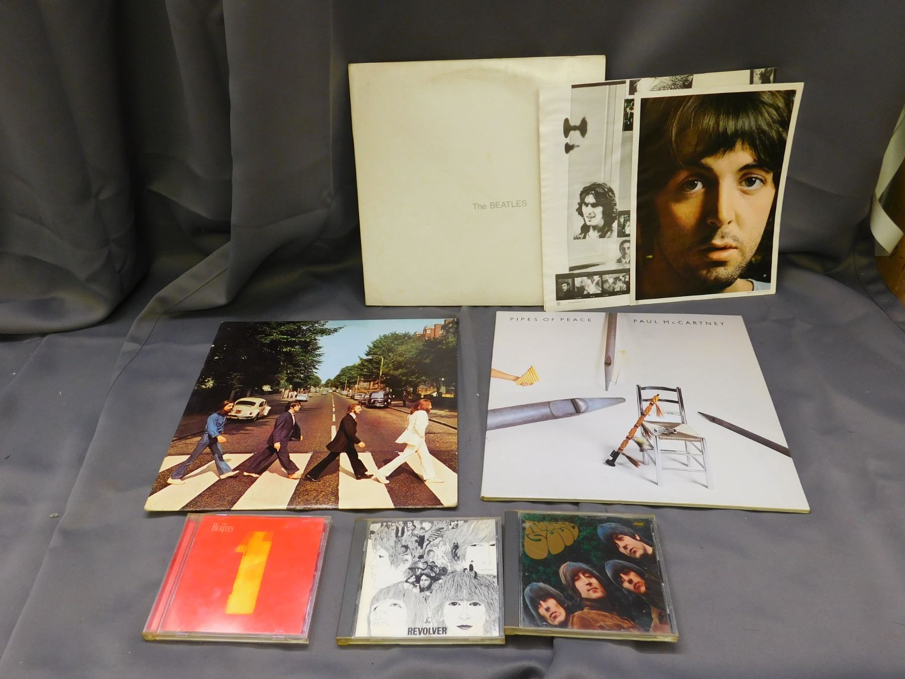 Lot of 6 Beatles LPs and CDs