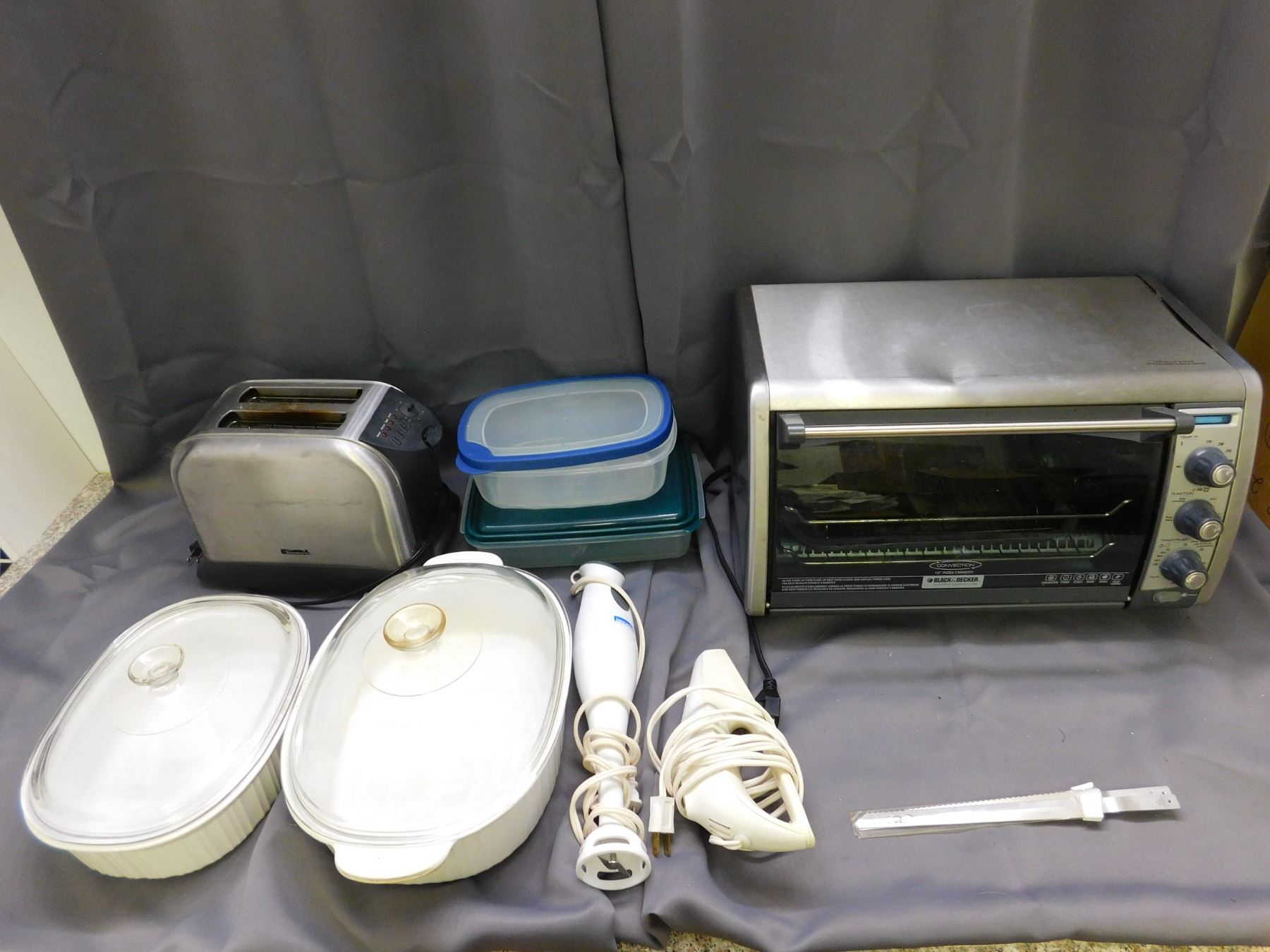 LARGE Kitchen Bundle Toaster Oven, Toaster, Electric Knife, Blender