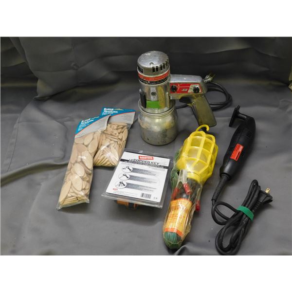 Lot of Assorted Sears Craftsman Detail Sander, Paint Sprayer, Trouble