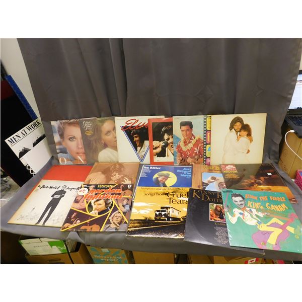 Lot of 16 Vinyl Records LPs, Elvis, Barbra Streisand