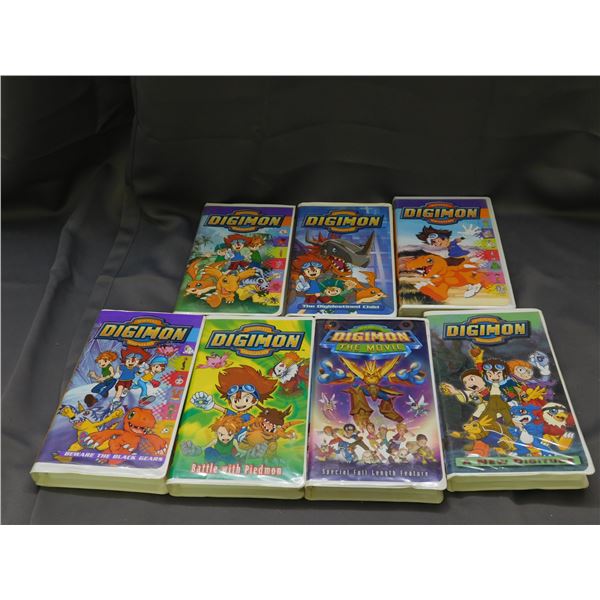 Digimon VHS Tapes Cartoons / Movie