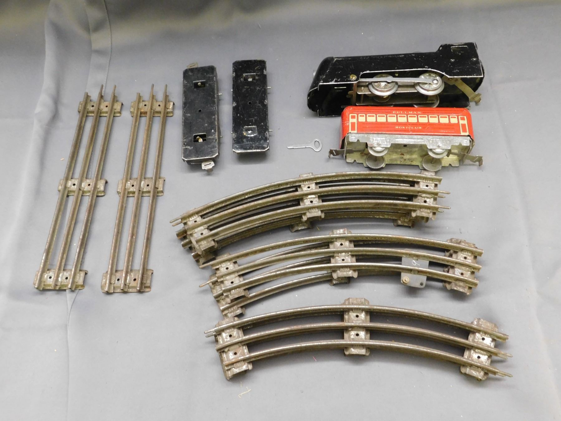 Vintage Wind-Up Marx Train and Track