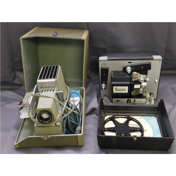 Lot of 2 Vintage Projectors Bell Howell & Argus