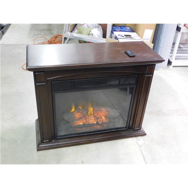 Wooden Electric Fireplace Heater Twinstar Model 23EF020GRA with Remote
