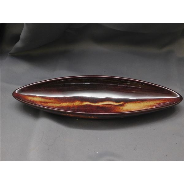 Ceramicraft 461 Winnipeg Pottery Oval Brown & Beige Pottery Tray