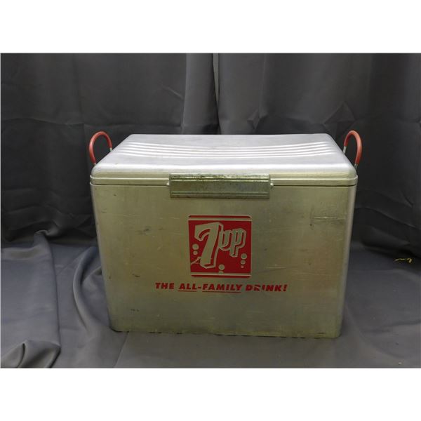 Vintage Aluminum 7Up Cooler Cronstroms