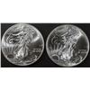 Image 1 : (2) 2015 AMERICAN SILVER EAGLES BU