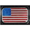 Image 1 : ONE OZ .999 ENAMELED AMERICAN FLAG SILVER BAR