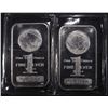 Image 1 : (2) 1oz .999 SILVER BUFFALO DESIGN BARS