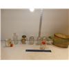Image 1 : Assortment of Antique Glass Jar, Salt and Pepper