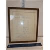 Image 1 : Antique Framed Sales Letter to Bank Employees