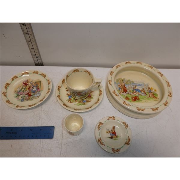 Vintage Royal Doulton  "Bunnykins" Dishes