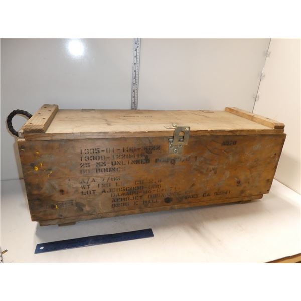 Wooden Ammunition Crate