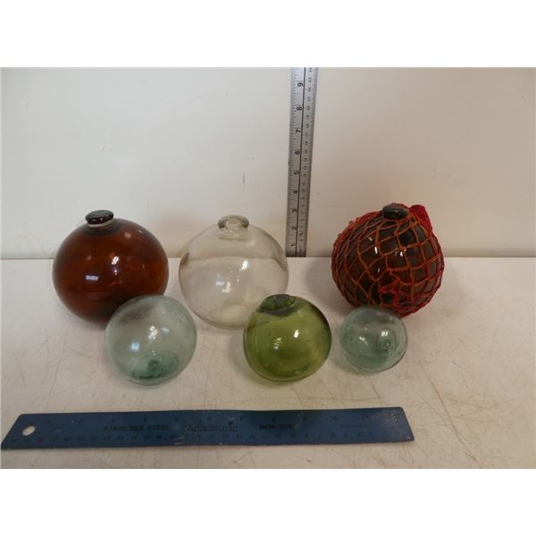 Assortment of Antique Fishing Floats