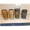 Image 1 : Set of 4 Edison Blue Amberol Cylinder Record Tubes