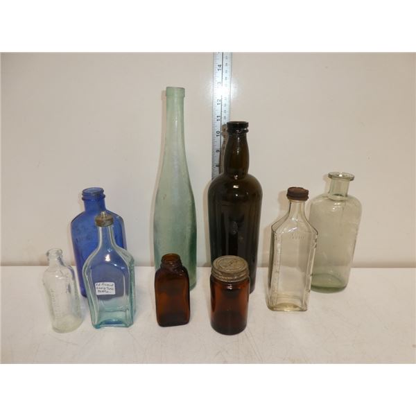 Assortment of Antique Bottles