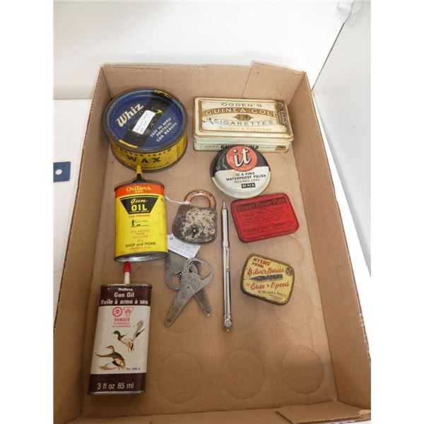 Guinea Gold Cigarettes Tin, Bottle Openers, Lock