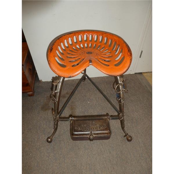 Unique  Folkart Tractor Seat Bar Stool