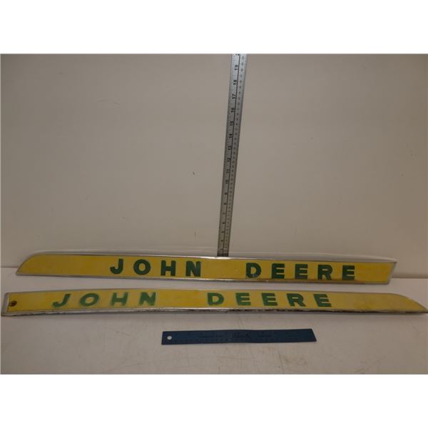 Set of 2 John Deere Tractor Emblems