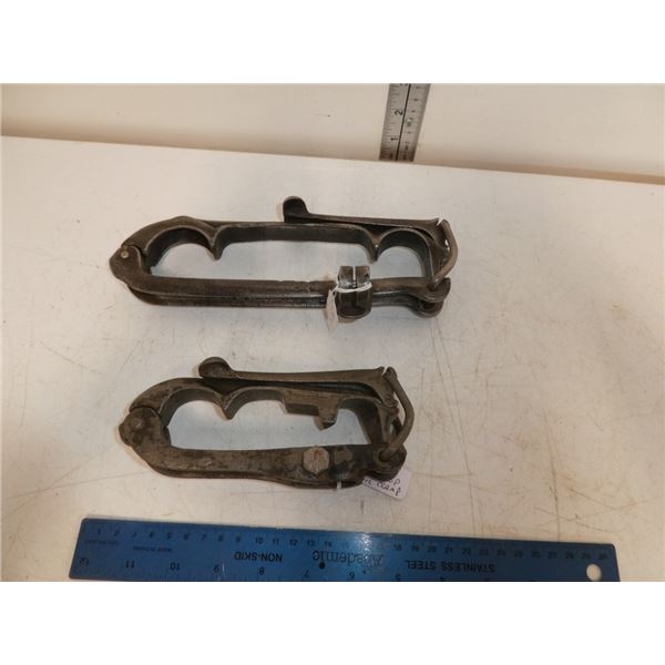 2 Antique Touring Car Top Rail Clamp