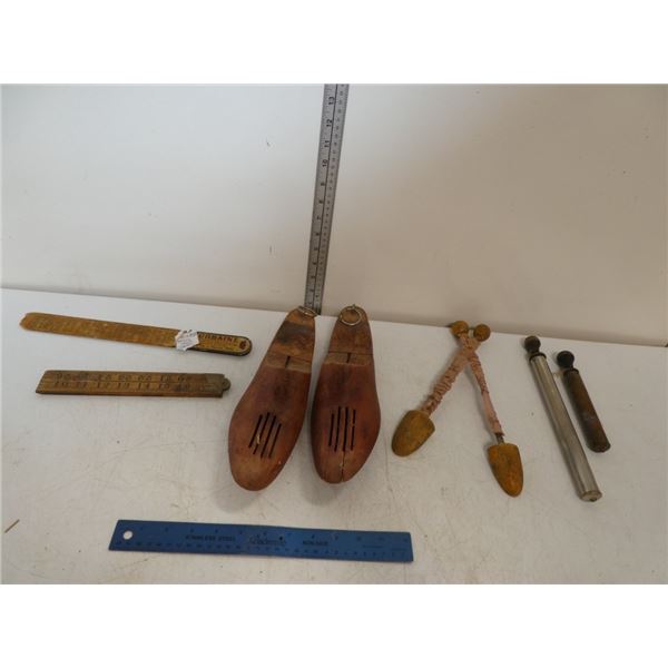 Antique Shoe Stretchers, French Calendar,  Foldin