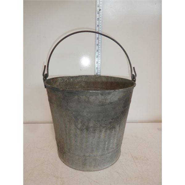 Vintage Zinc Wash Bucket