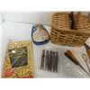 Image 3 : Assorted Sewing Accesories, Basket,