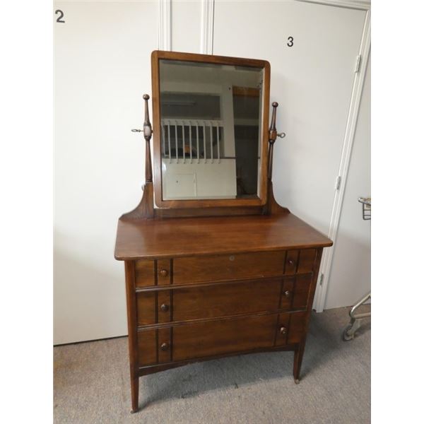 Antique Dresser with Mirror