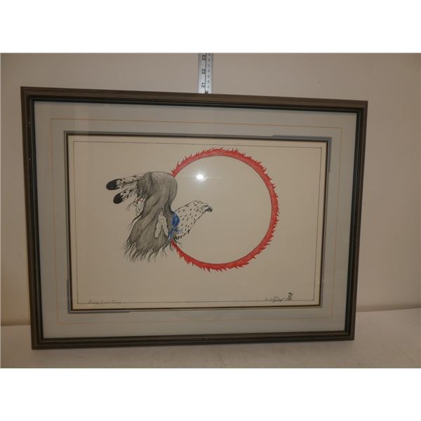 Original, Framed, Signed Pencil Drawing  Keep Circ