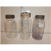 Image 1 : 3 Lidded Glass Jars