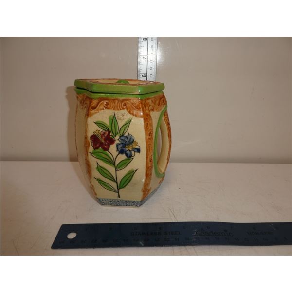 Antique Lidded Ceramic Jug.