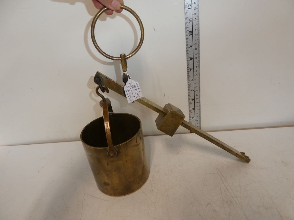 Antique Testing Scale and Bucket