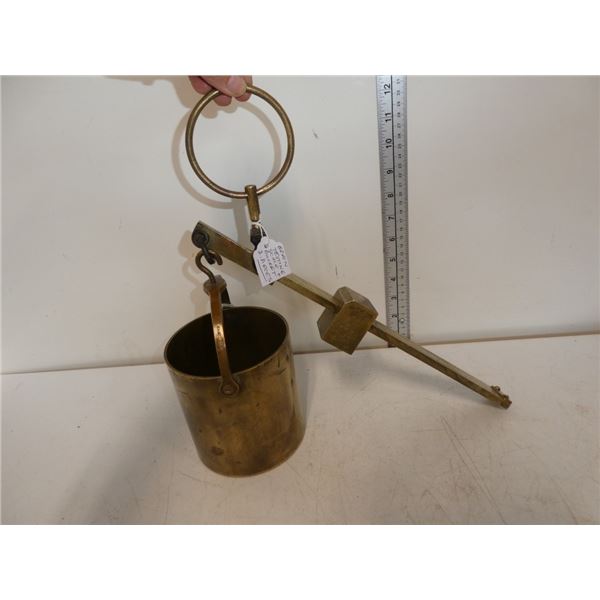 Antique Testing Scale and Bucket