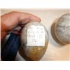 Image 4 : 2- Grey Agate Stone Egg and 1 Bezgon's Blood Jaspe