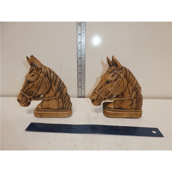 Set of 2 Vintage Horse Book-ends