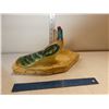Image 3 : Antique Peacock Chalkware Plant Trivet