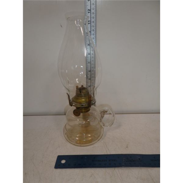 Antique Glass Finger OIl Lamp