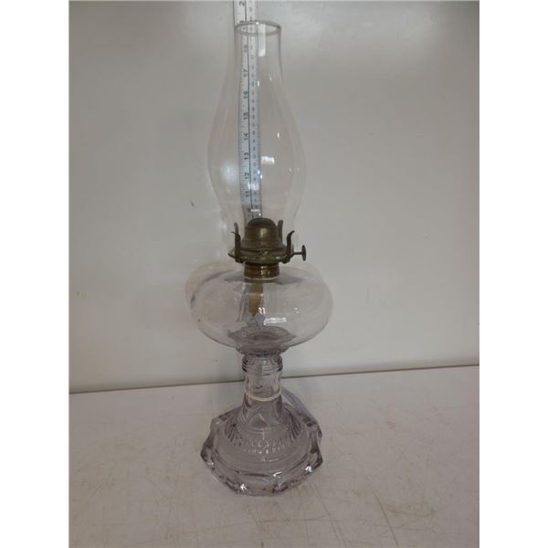 Antique  Canadian Drape  Kerosene Lamp