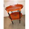 Image 1 : Vintage Metal Side Table with 2 Serving Trays
