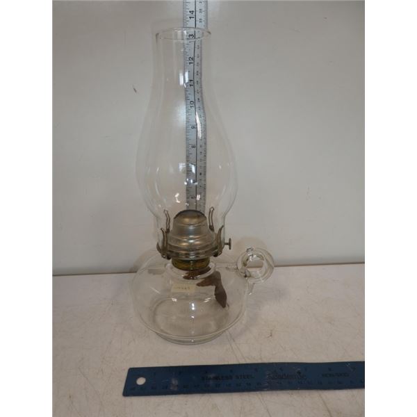 Antique Glass Finger Oil Lamp