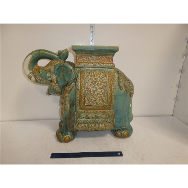 Vintage Ceramic Elephant Plant Stand