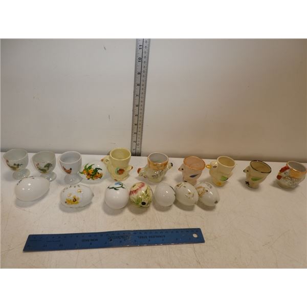 Assortment of Vintage Ceramic Egg Cup Holders