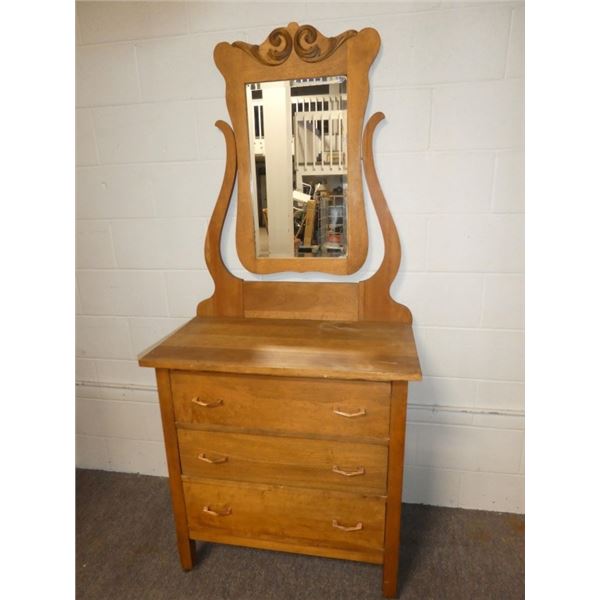 Antique Dresser with Mirror