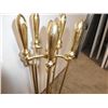 Image 3 : Vintage Heavy Brass Fire Place Set
