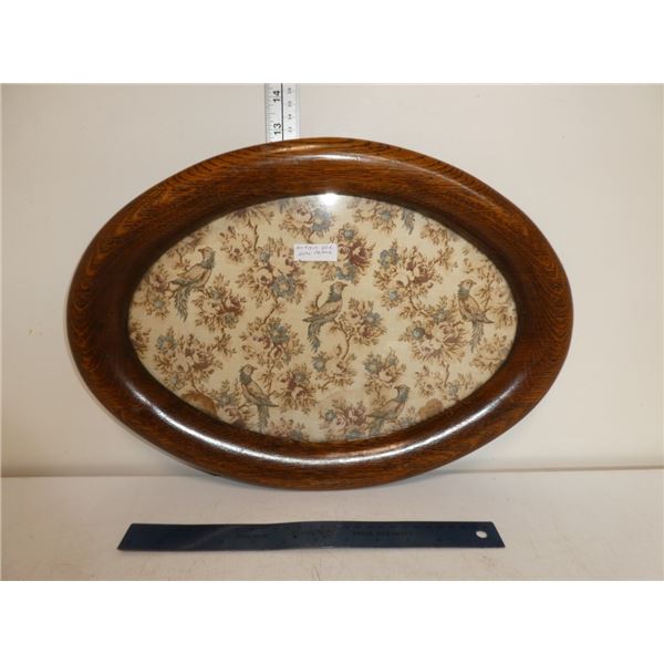 Antique Oak Oval Frame