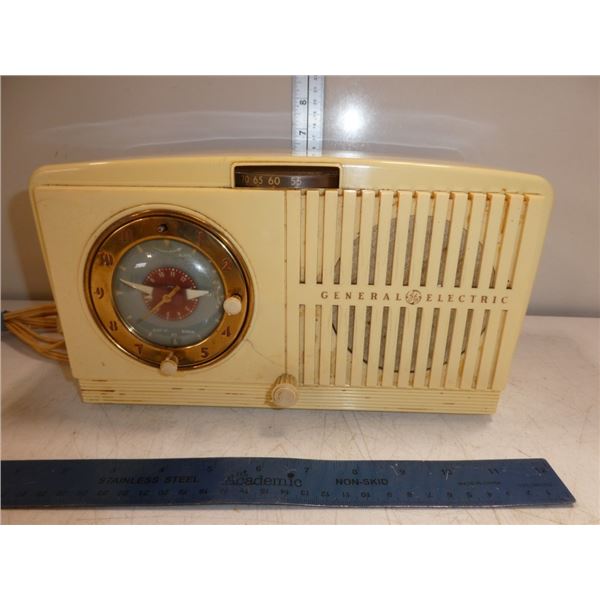 Antique General Electric Radio Alarm Clock Model