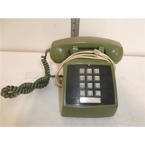 Vintage Green Push Button Telephone