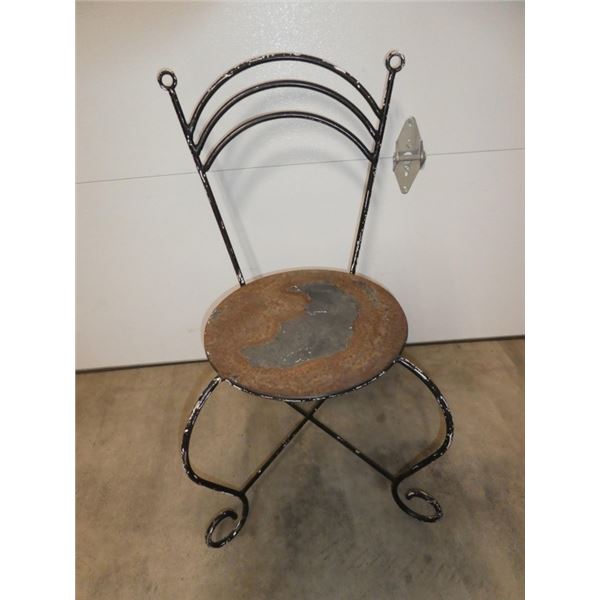 Antique Metal  Bistro Chair